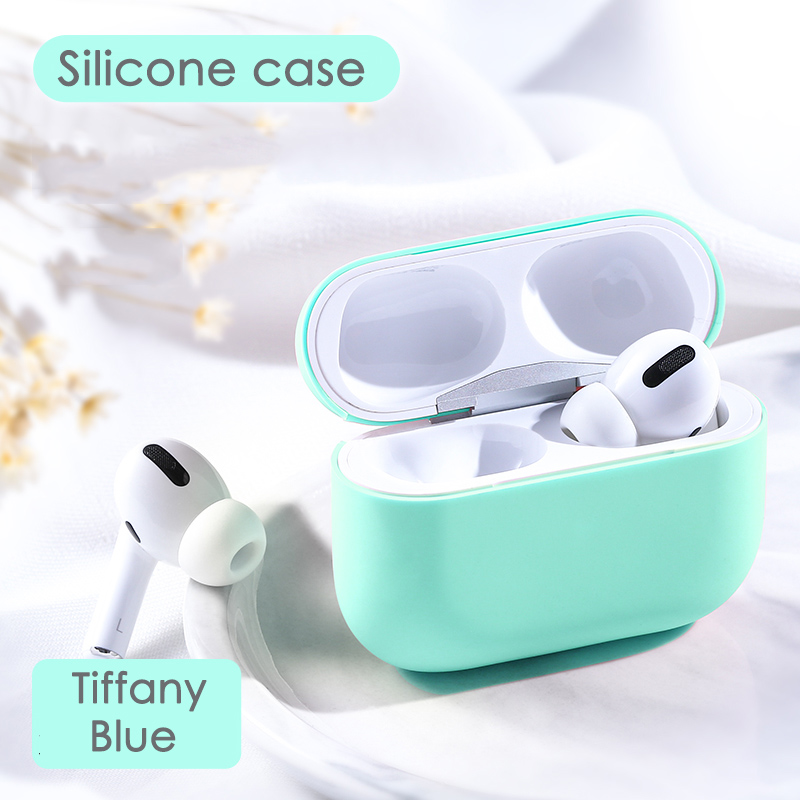 Case Apple Airpods Pro 8 Kleur Gevallen Beschermende Waterdichte Siliconen Draadloze Bluetooth Hoofdtelefoon Case Multicolor: Blue