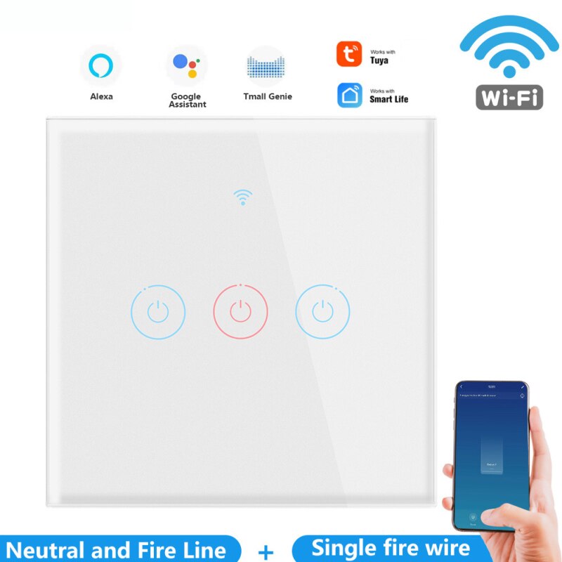 Gang Tuya Wifi Smart Touch Schakelaar Zonder Grandado