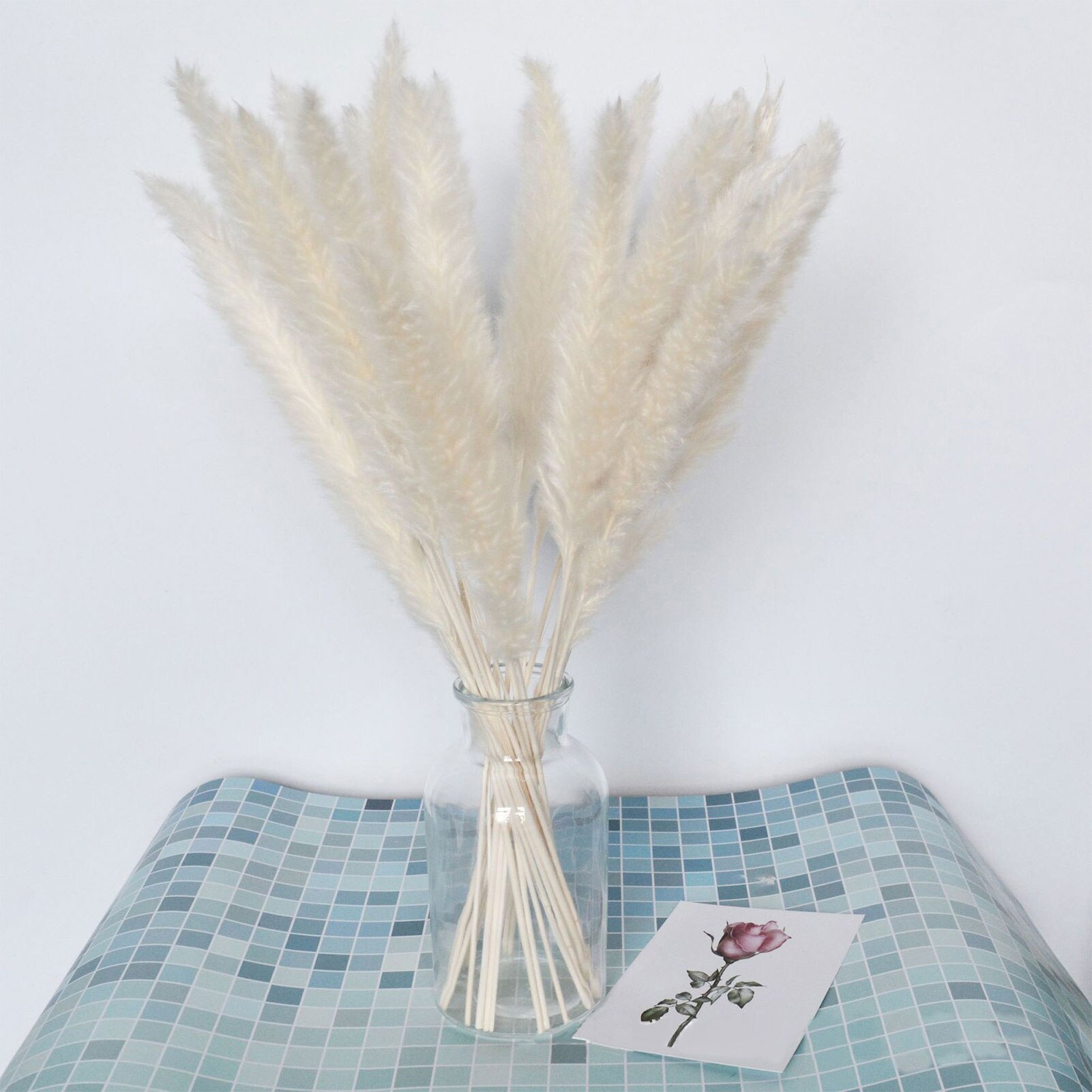Roseaux séchés naturels de , 15 pièces, pour décoration de mariage, maison, DIY bricolage, 100% naturel, durée de conservation de plus d'un an