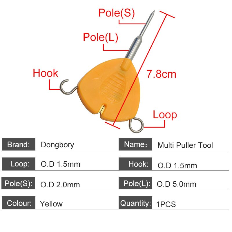 Carp Fishing Hook Knotting Tool &amp; Tie Hook Loop Making Device &amp; Hooks Decoupling remover Carp Fishing Accessory