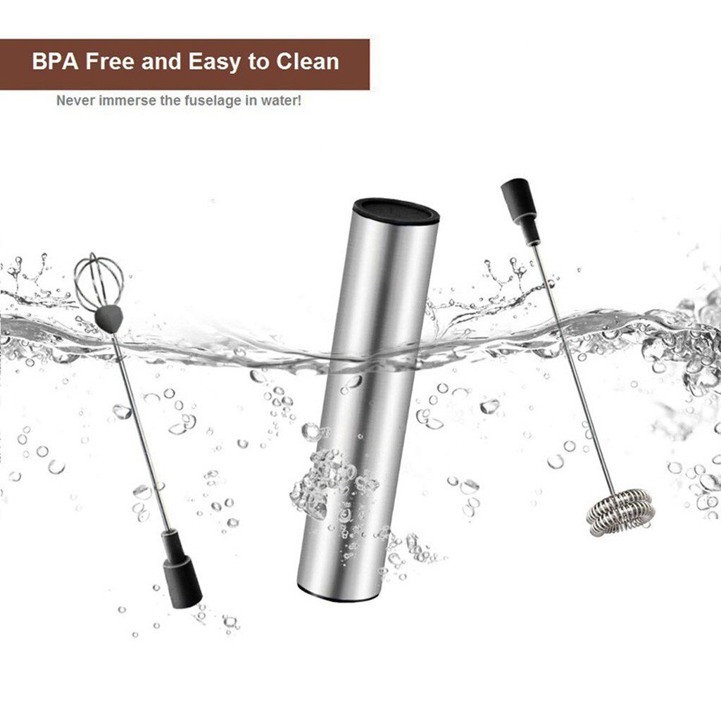 Electric Coffee Mixer Rechargeable Milk Shaker Maker Frother Foamer USB Charging Egg Beater Handheld Paint Mixer#F