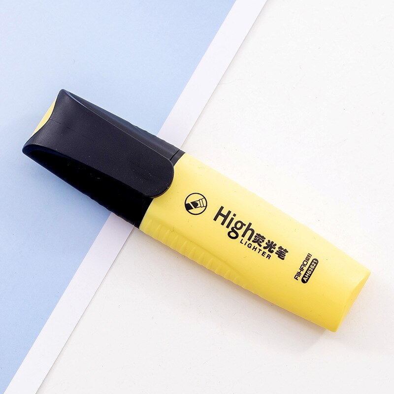 mini 6 farger highlighter søt makron maleri tegning tusj penn kontor skole skrivemateriell salgsfremmende: Huang
