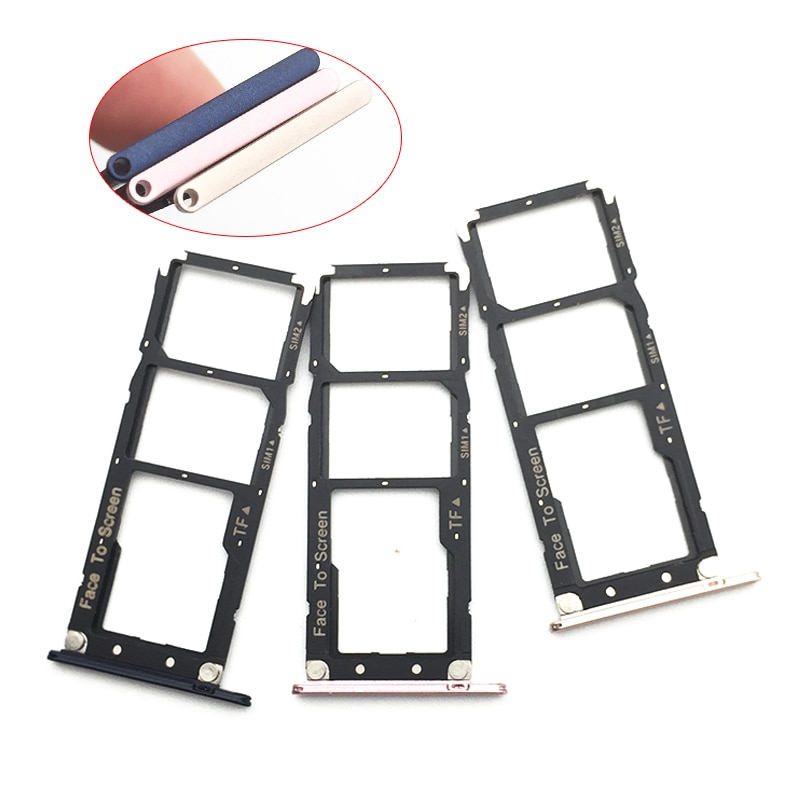SIM Card Tray For Asus ZenFone 4 Max ZC520KL SIM Card + TF SD Card Tray Holder Slot Replacement Parts Blue/Pink/Gold