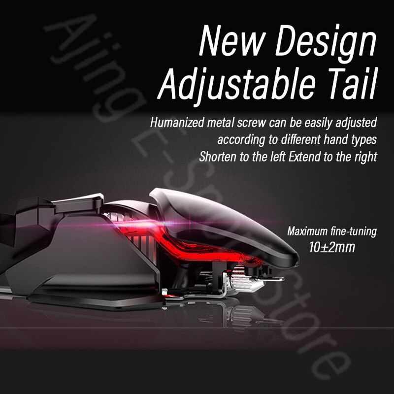 Ergonomic Gaming Mouse Computer-Mice Gamer Wired Laptop Usb-Cable Optical Adjustable Tail Mouse Mouse Gamer 4000DPI