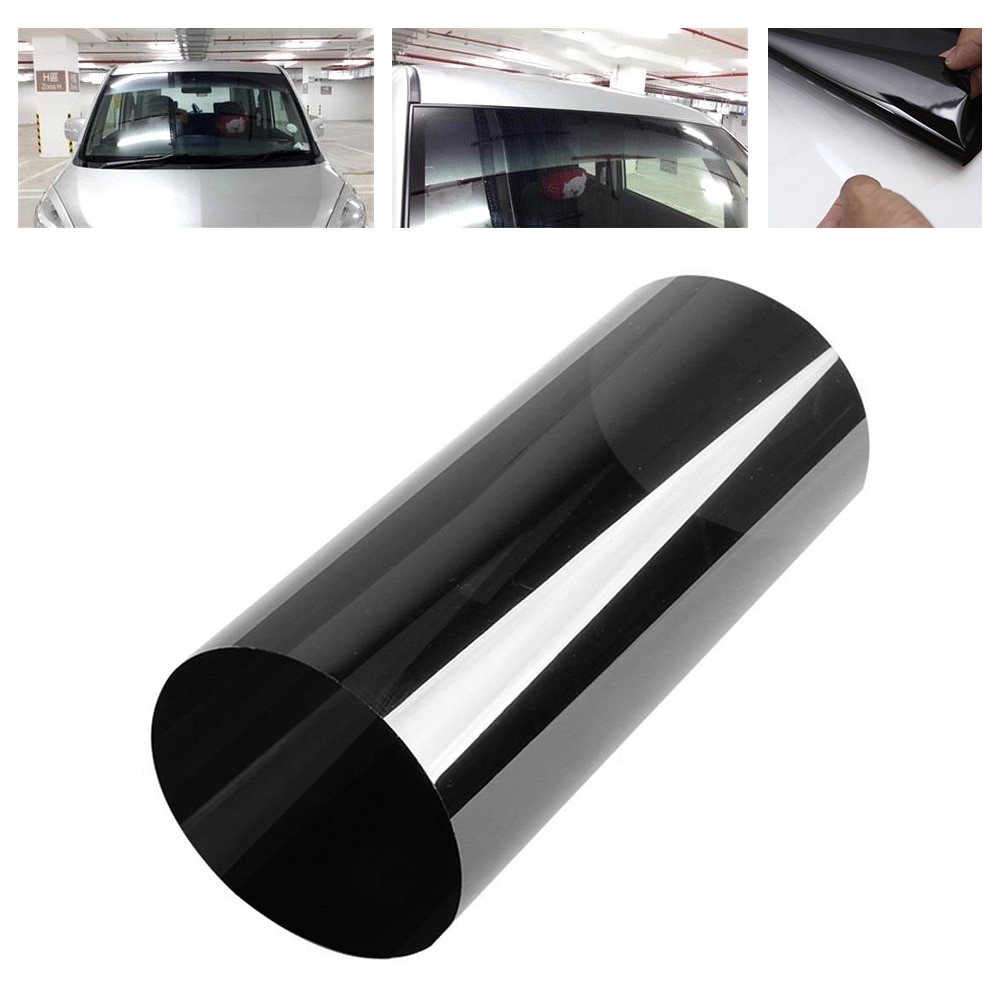 Zwart 20 cm x 150 cm Auto Window Zonwering Film Voorruit Zonnescherm Auto Window Auto Stickers 99% Anti-Uv rate Bril
