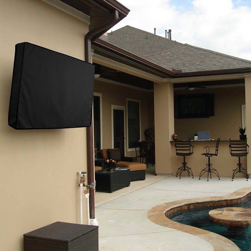 Udendørs lcd-tv-dækning med mikrofiberklud vandtæt støvtæt tv-skærm støvdæksler beskytter tv-beskyttelsesetui