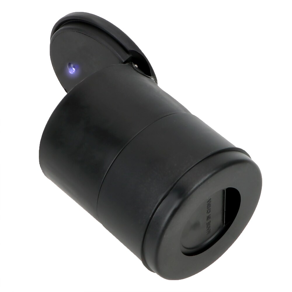Cenicero para coche con luz LED, accesorios para coche con estilo, Material ignífugo PBT, cenicero para automóvil