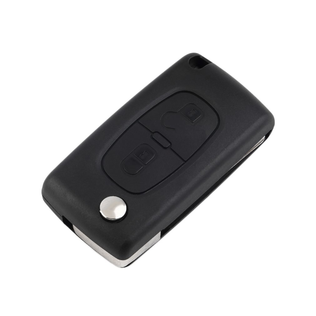 Ongesneden sleutelbehuizing voor autosleutels, sleutelbeschermhoes, klapsleutel voor peugeot 207 307 407 308