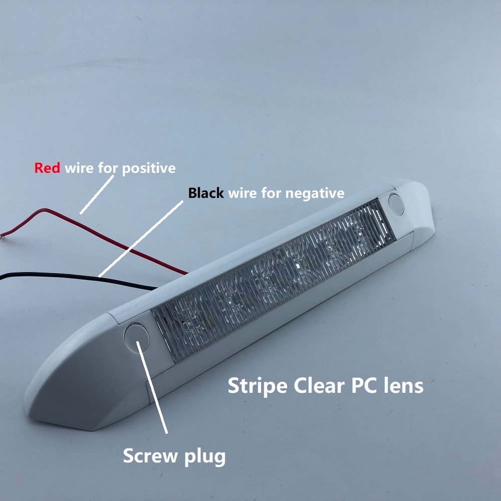 265mm 12v LED Awning Lights Waterproof RV Trailer 6000K Exterior Camping Bar/Wall Lamps Heavy duty off road Motorhome Caravan