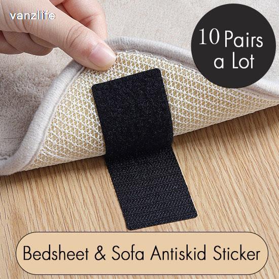 Huishouden Bank Kussen Laken Anti-Slip Vaste Anker Gesp Aangebracht Stoel Bureau Antislip Sticker: square black