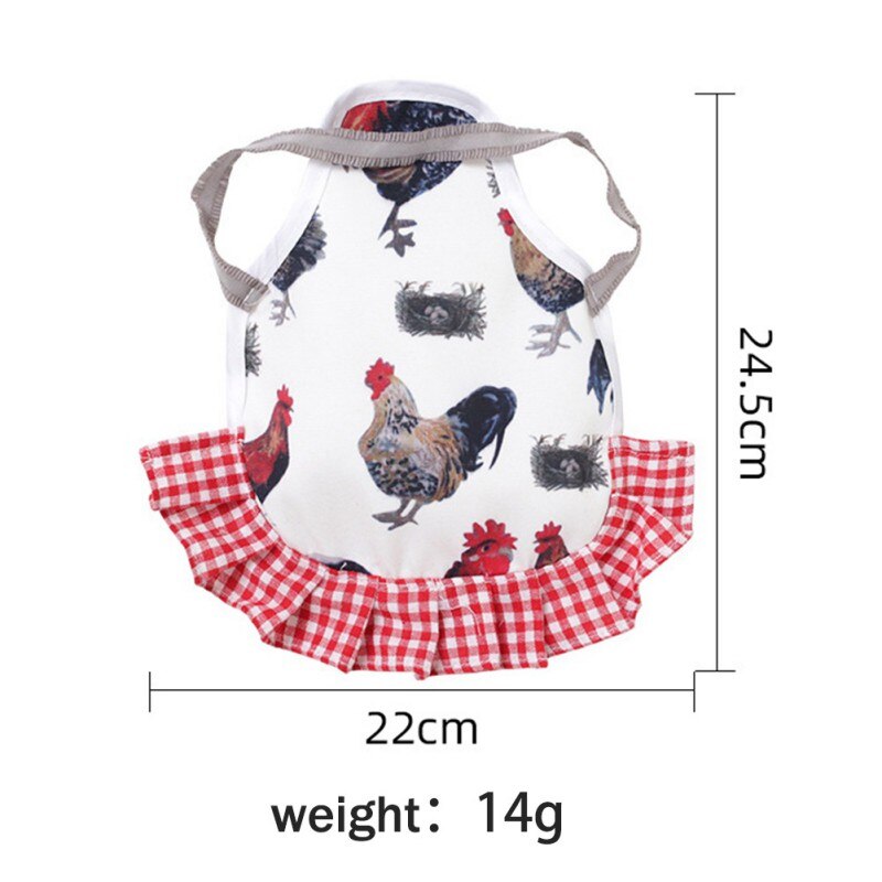 Delantal ajustable para vestido de gallina, Protector de plumas, elástico, suministros para mascotas
