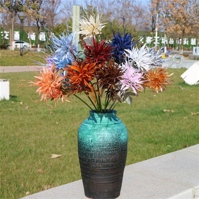 20Pcs Falso Epiphany (2 teste/pezzo) 24.41 "lunghezza di Simulazione Epiphyllum Oxypetalum per la Casa di Cerimonia Nuziale Fiore Artificiale Decorativo