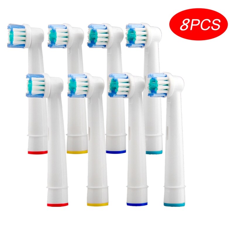 Elektrische Vervangende Opzetborstels Voor Braun Oral B Tandenborstel-8 Stks/partij Oral B Precision Clean Opzetborstel