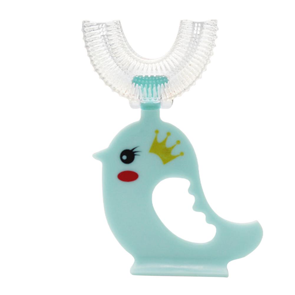 Spazzolino da denti per bambini a forma di U spazzolino da denti per bambini arrotondato morbido sicuro 360 pulizia dei denti orali spazzolino da denti per bambini manuale innovativo Tra: C
