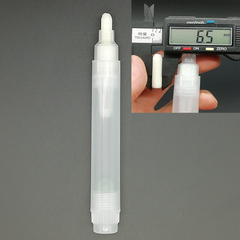 Barra vacía de plástico para bolígrafos, tubos de 3mm, 5mm, 6,5mm, 8mm y 10mm para grafiti, rotuladores de tiza líquida, accesorios para bolígrafos de pintura, 2 piezas: 6mm  2PCS