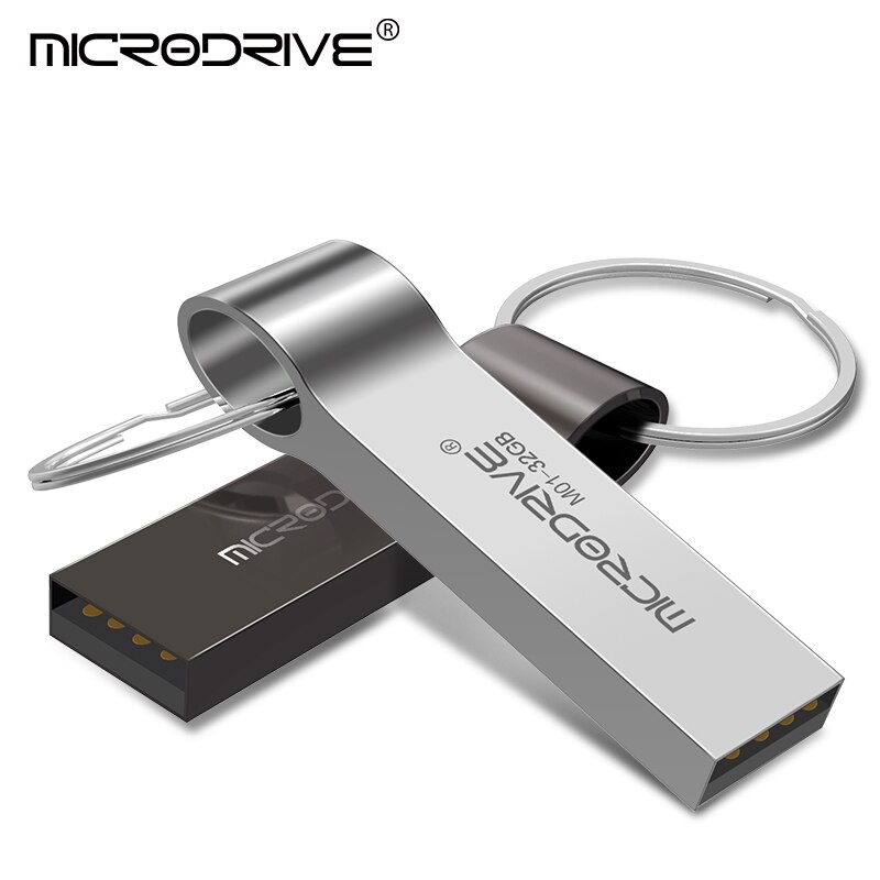 Rvs Mini Metalen USB Flash Drive key 64GB 32GB 16GB 8GB 4GB Mini usb pen Echte memory stick USB kan doen logo afdrukken