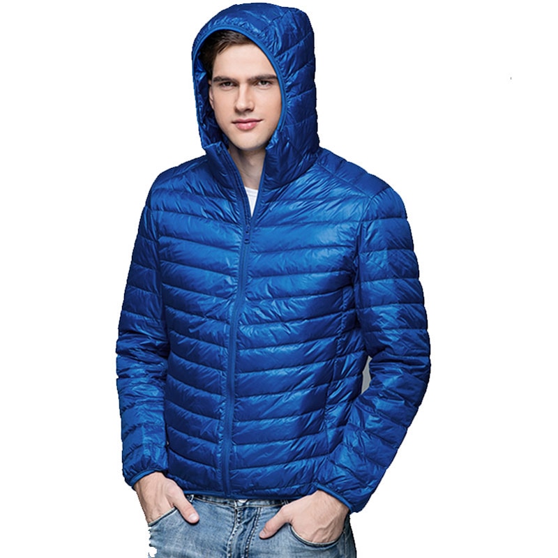 Märke 90%  vit dunjacka herr höst vinter varm kappa män ultralätt dunjacka herr vindtät parkas
