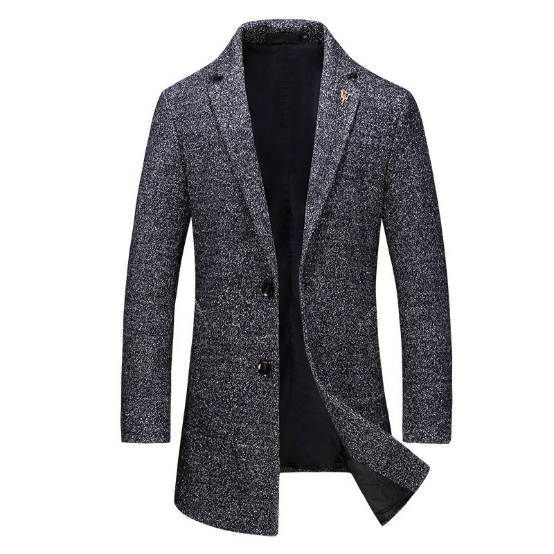 BATMO – trench-coat en laine de pour hommes, vestes longues pour hommes, F15, automne: XXL