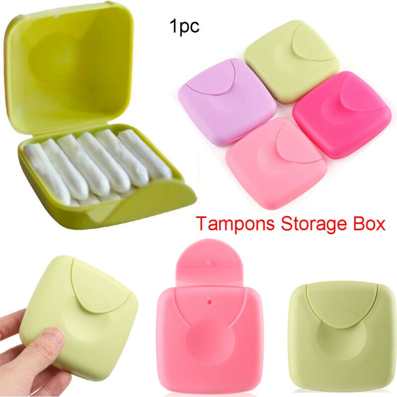 1Pcs Draagbare Vrouwen Maandverband Tampons Opbergdoos Tampon Box Holder Container Reizen Outdoor Case