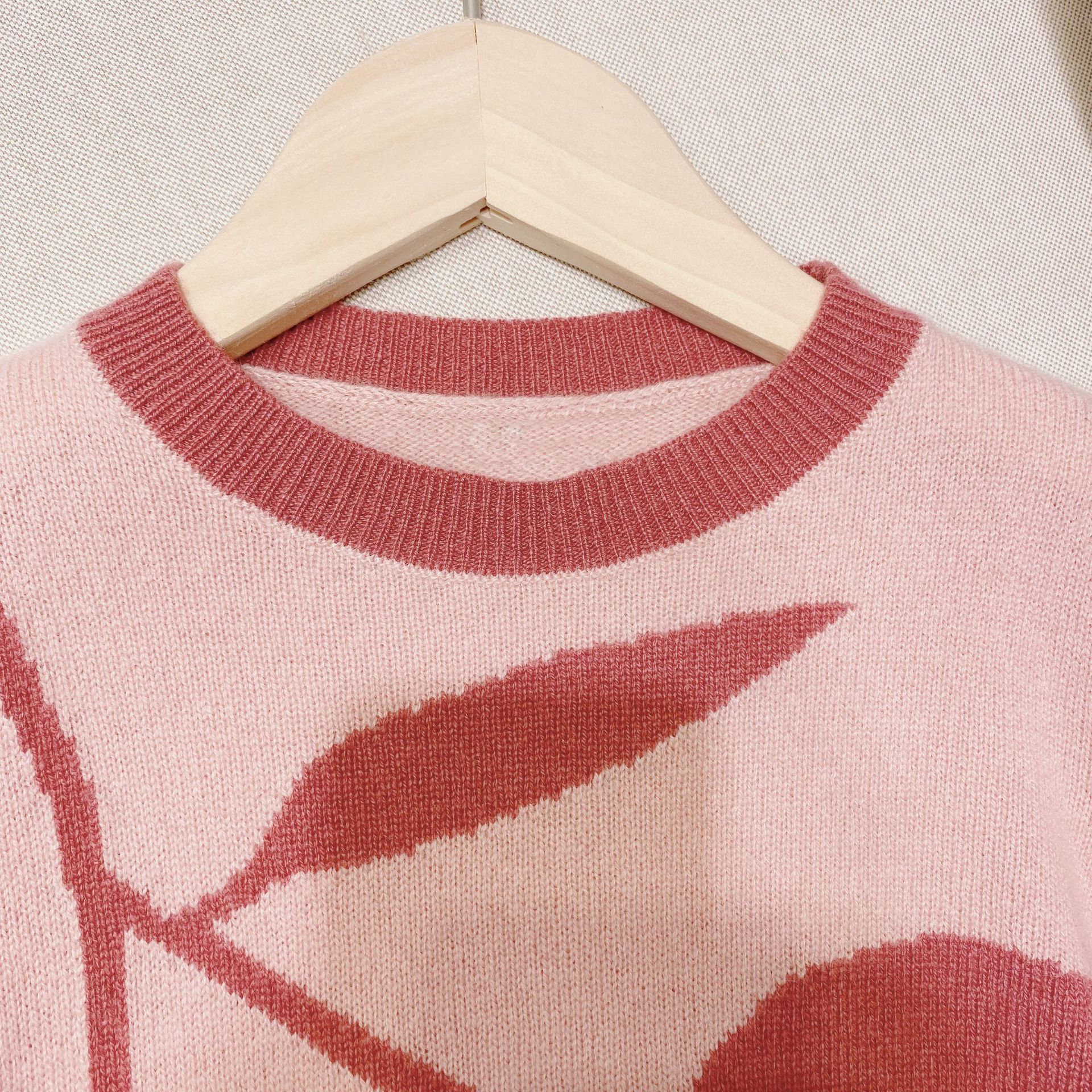 Forsalg oktober 13th piger sweater kirsebær mønster bomuldsuld strikkede varme piger sweatere