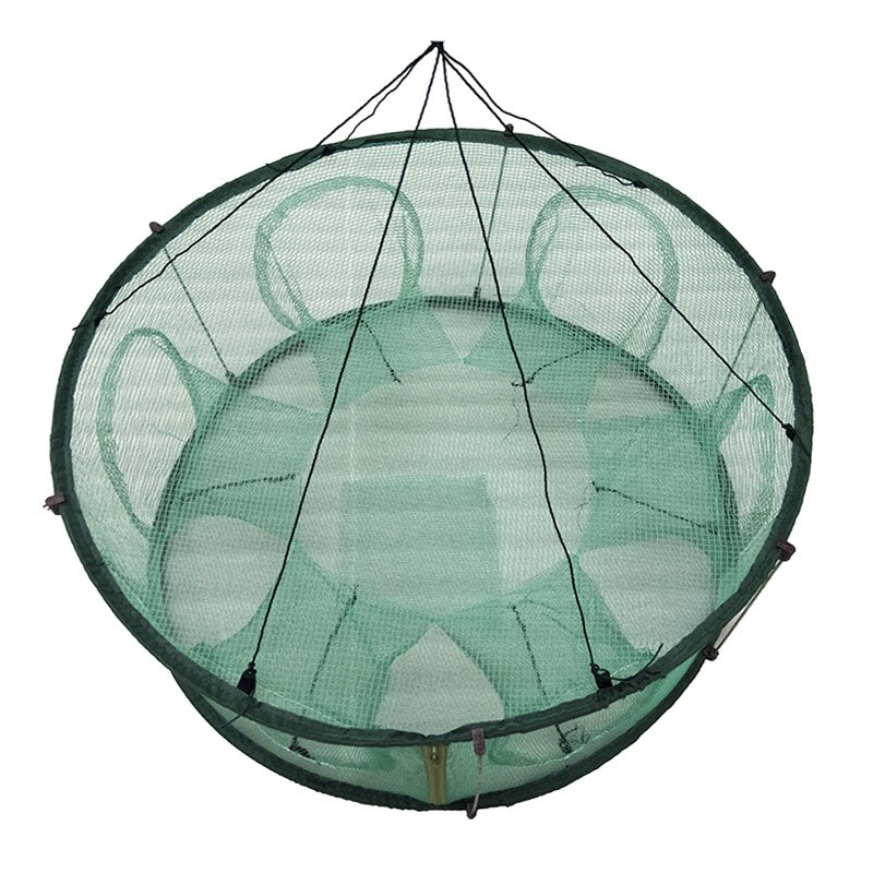 Trampa de red de pesca automática forma redonda duradera abierta para cangrejo langosta YS-BUY: 35cm
