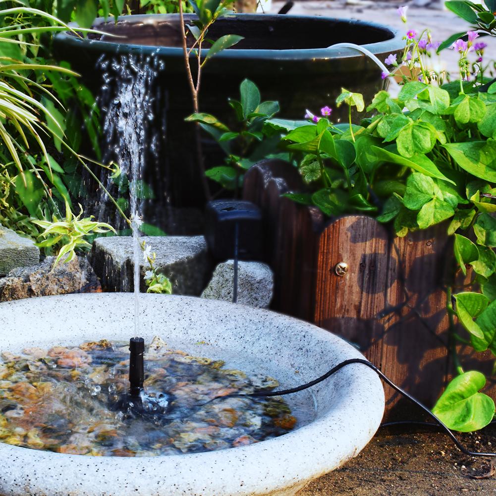 Solar Fountain High Power Beautiful Battery With Lamp Inserted Water Pump Garden Landscape Decoration Pump 8W