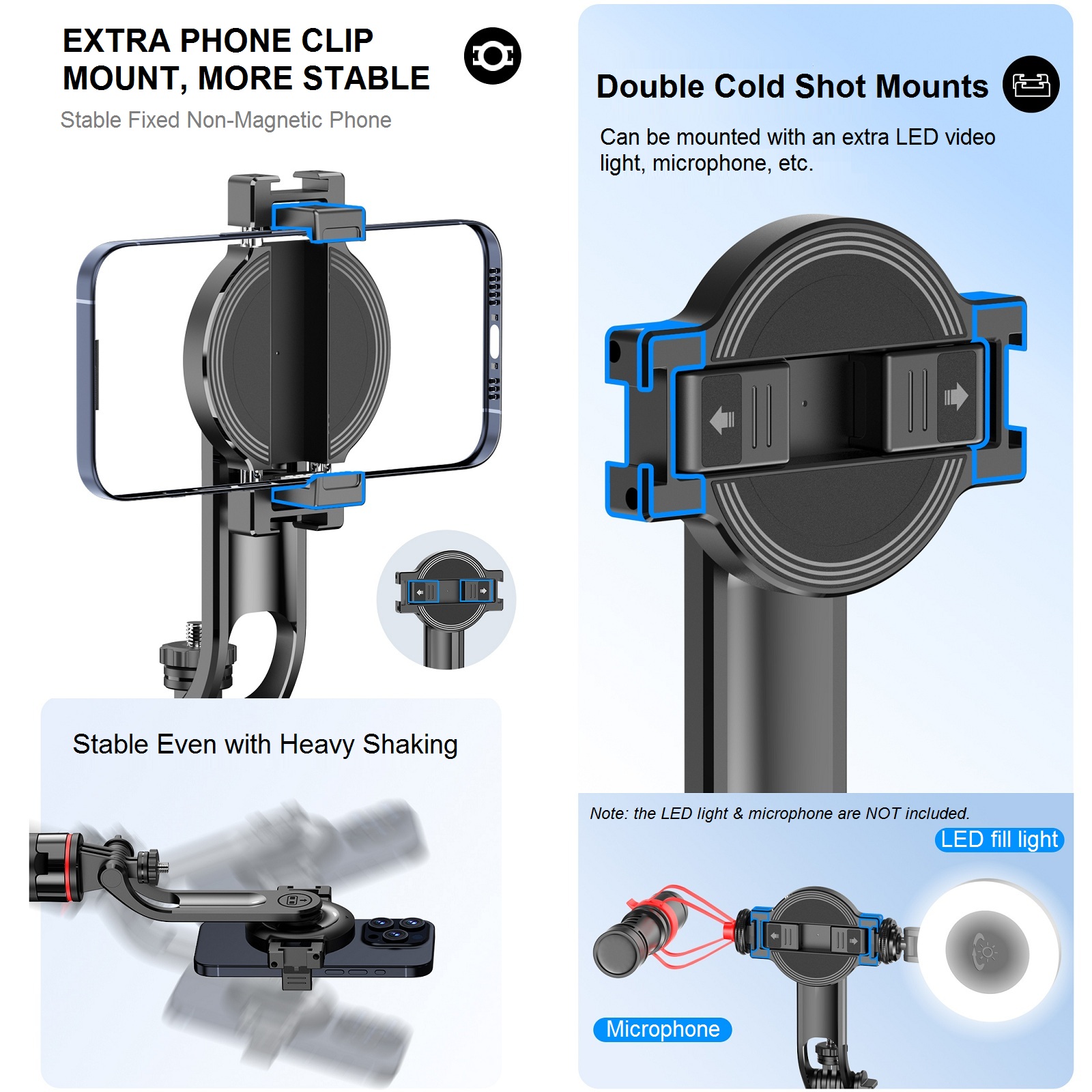 Magnetisch Selfie Stick-statief voor iPhone, 51" telefoonstatief compatibel met Magsafe reisstatief voor iPhone Android-telefoons