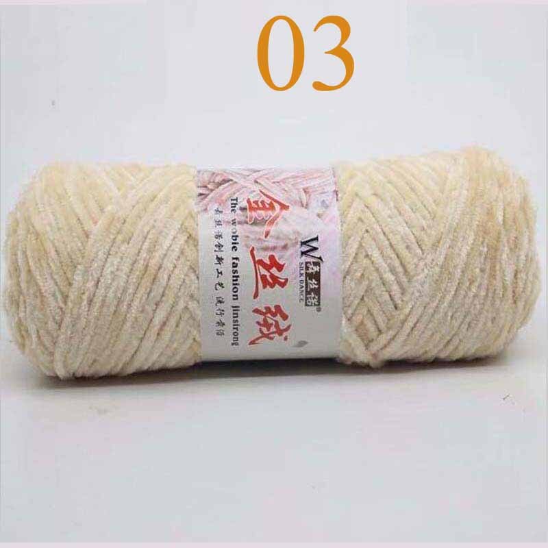 100g Chenille Neue Weiche Regenbogen Wolle Handwerk zur Seite fahren Garn BluePink klobig Häkeln BabySoft betroffen Dicken DIY Samt: Nein. 03
