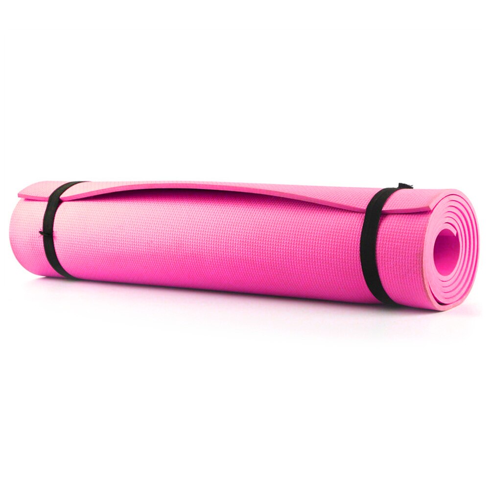 4mm/6mm Thick EVA Yoga Mat All Purpose Non-Slip Gymnastic Pilates Exercise Mat Multi-function Equipment for Exercise: 6mm-Pink