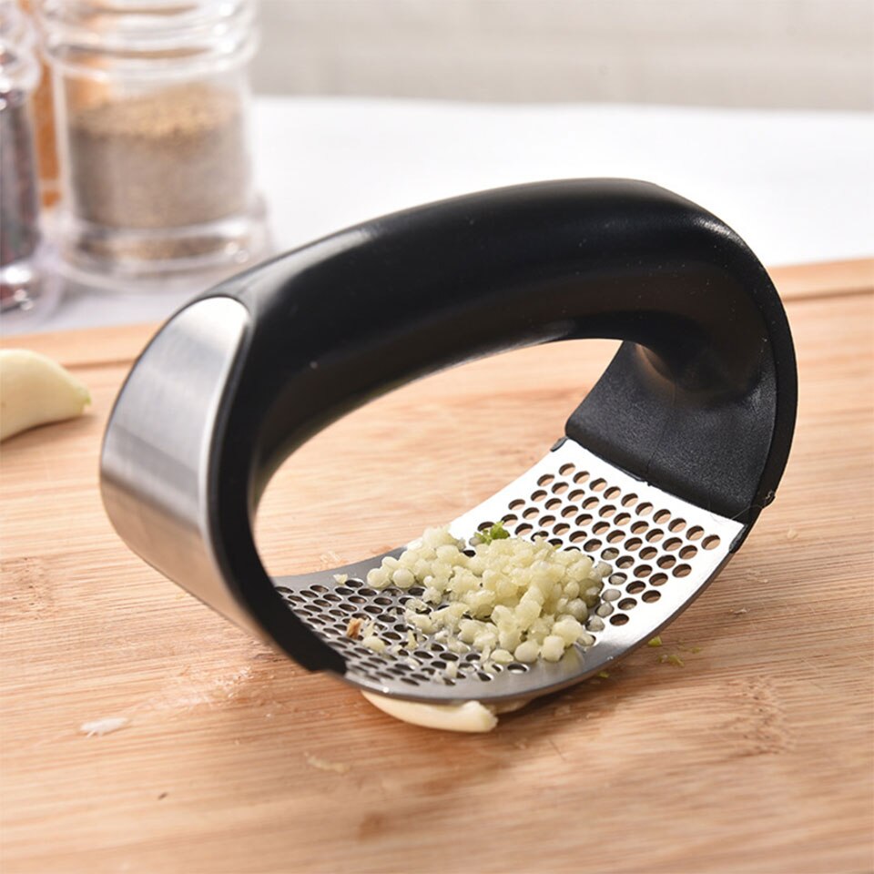 Upgrade Stainless Steel Manual Garlic Mincer Cooking Gadgets Garlic Presses Curve Fruit Vegetable Tools Kitchen Accessories