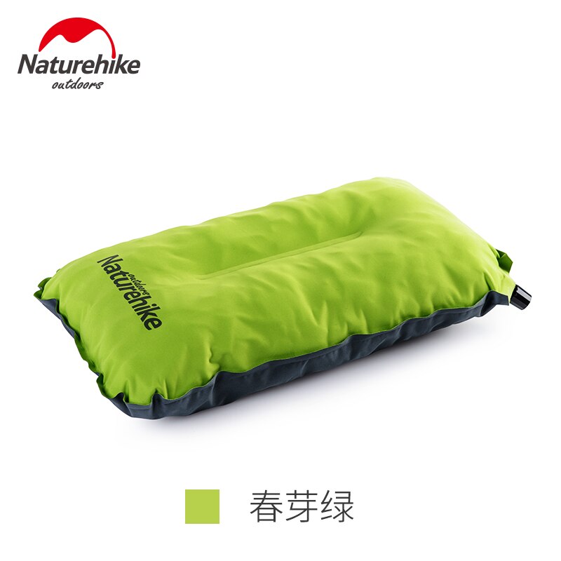 Naturehike Automatische Opblaasbaar Kussen Ultralichte Opvouwbare Spons Compact Opblaasbaar Kussen Outdoor Reizen Kussen Camping Kussen: green