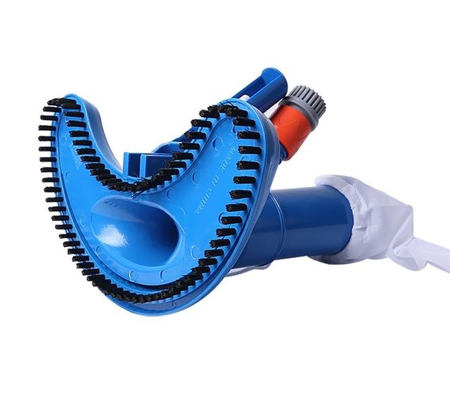 Mini Jet Swimming Pool Vacuum Cleaner Floating Objects Suction Fountain Pond Head Vacuum Brush Cleaner Cleaning Tools 1 set: US