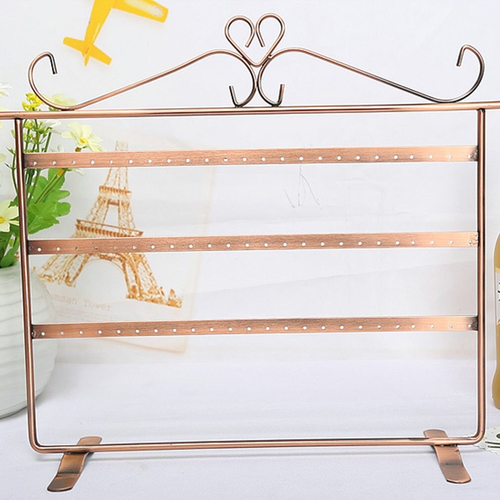 72 hull dingle øreringer ørepynt display holder stativ utstillingsvindu metall smykker arrangør rack flat ørering holder emballasje jente