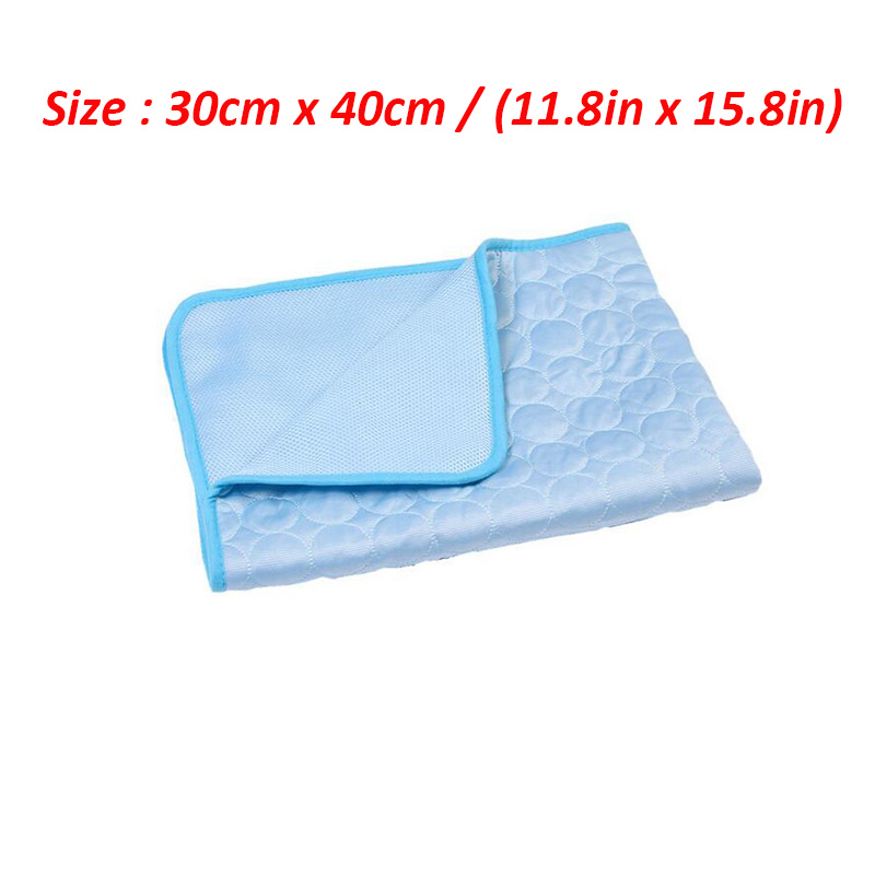 Meerschweinchen-Käfigin-Einlagen, Sommer-Kühlmatte für kleine Tiere, atmungsaktives Hamster-Pipi-Pad für Kaninchenkäfig, Chinchilla, Igel, Haustierartikel: Blau