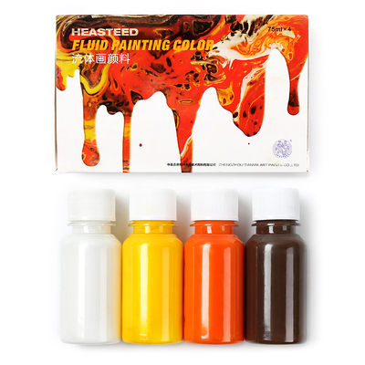 75ml pigment akrylmaling sæt kunst flydende akryl maling til maling håndværk hældning medium lærred til maleri olie tegning diy: B