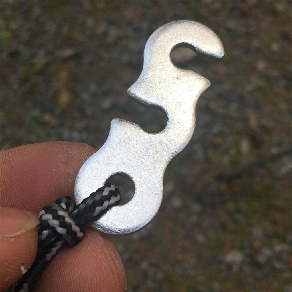 10 x camping tent line tensioner tent cord tensioner three-hole tensioner