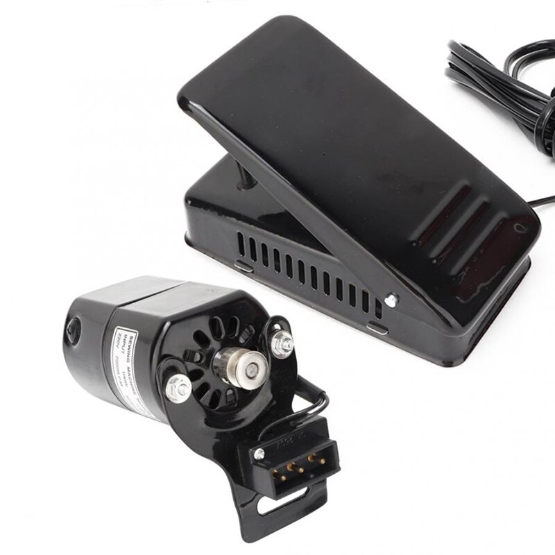 Sewing Machines Accessories 100W Sewing Machine Motor & Foot Pedal Kit Set Sewing Machine Motor US Plug