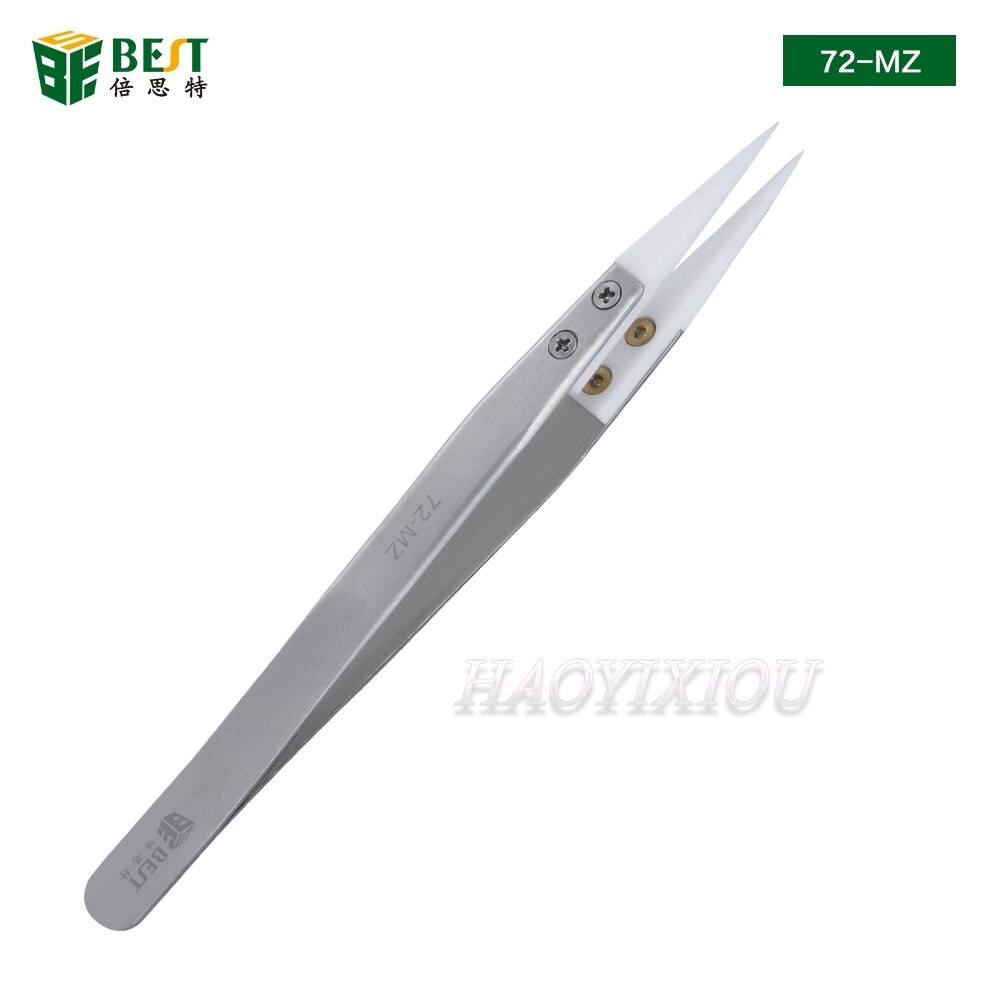 Engineer PTZ-51 fijne 0,5 mm keramische puntige punt roestvrijstalen pincet. Bestand op hoge temperatuur. Ingenieur Ptz-51