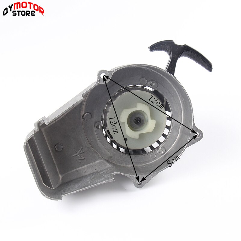 Arrancador de aleación de aluminio fácil de arranque por cuerda, volante de inercia con garra para Mini Moto Dirt Bike crossser ATV Quad, 47cc, 49cc, de bolsillo, novedad