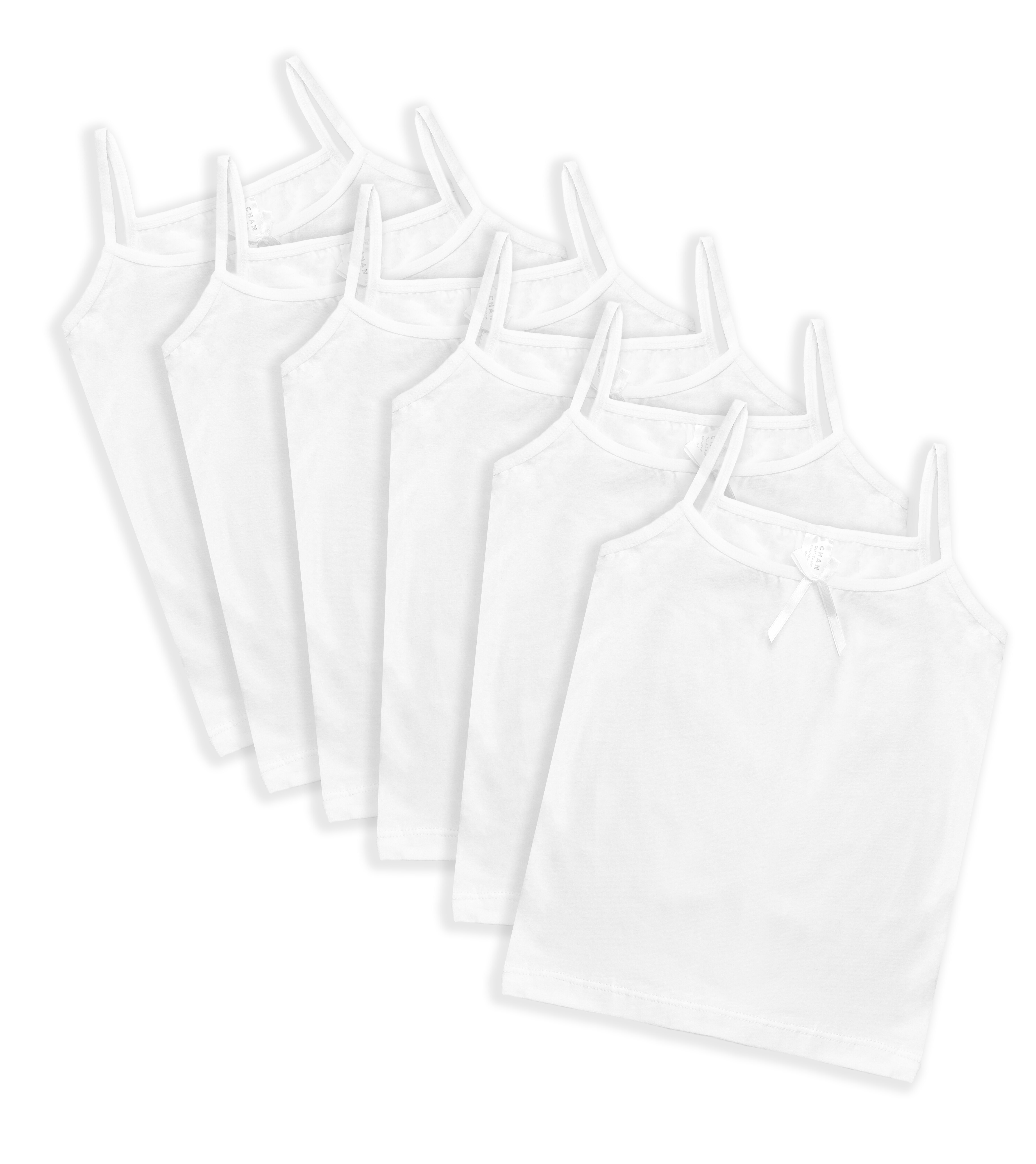 Channo Camiseta Interior Tirantes Niña Sin Mangas Pack de 6