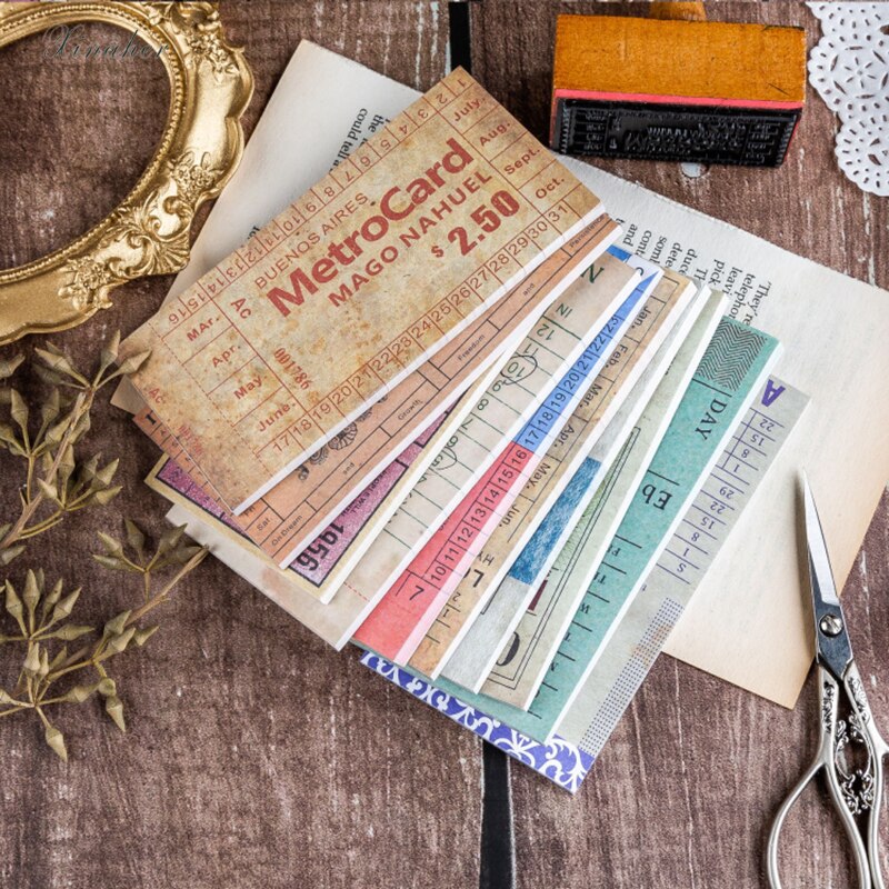 Xinaher 30 kpl/pussi kirjoitettava lippu askartelukortti roskapäiväkirja matkasuunnittelija leikekirja koristelu paperi tee itse scrapbooking albumi