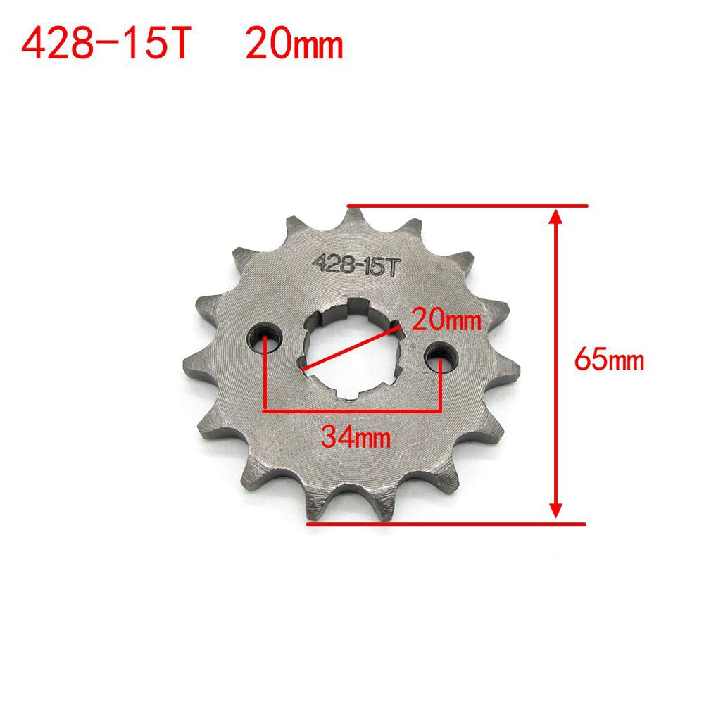 18t 20mm 428 Cadena Piñón Delantero Cog Dirt Bike Atv | Cuotas Sin Interés