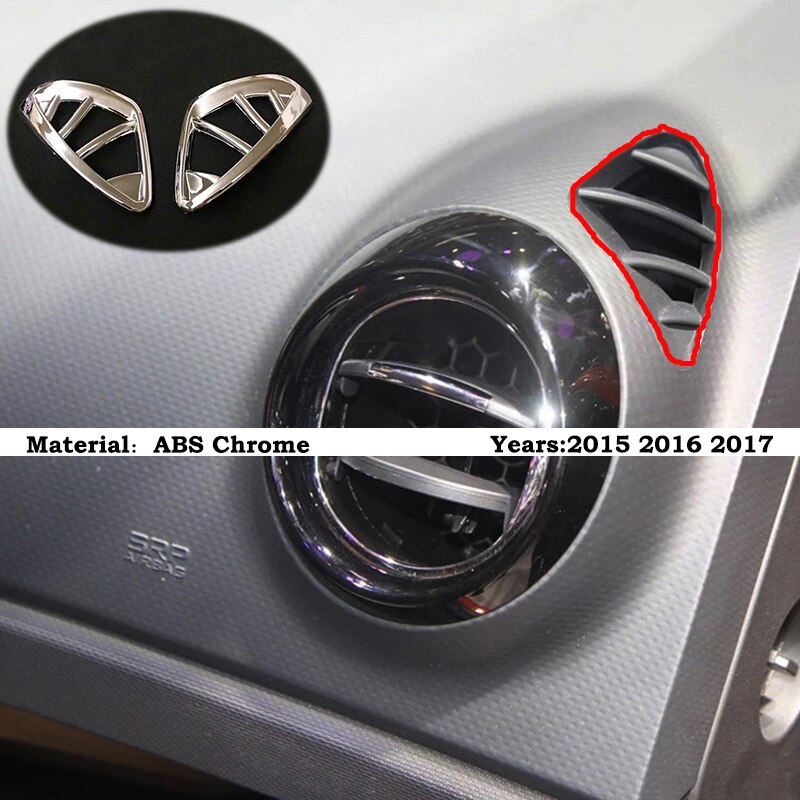 Abs chroom voor renault captur auto styling accessoires deur raam glas lift bedieningsschakelaar paneel afdekking trim: Luchtuitlaat