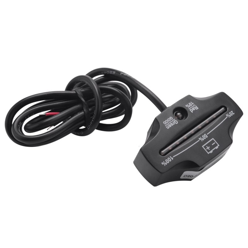 12V 24V LED Lead Acid Storage Battery Indicator Gauge Battery Level Monitor for Golf Carts Marine Motorcycle Truck Forklift