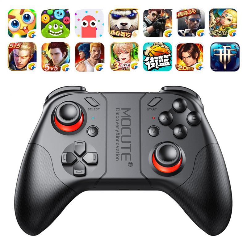 Wireless Bluetooth Gamepad Rechargerable For PC Android TV Box Phone Game Controller Remote Vibration Joypad Joystick
