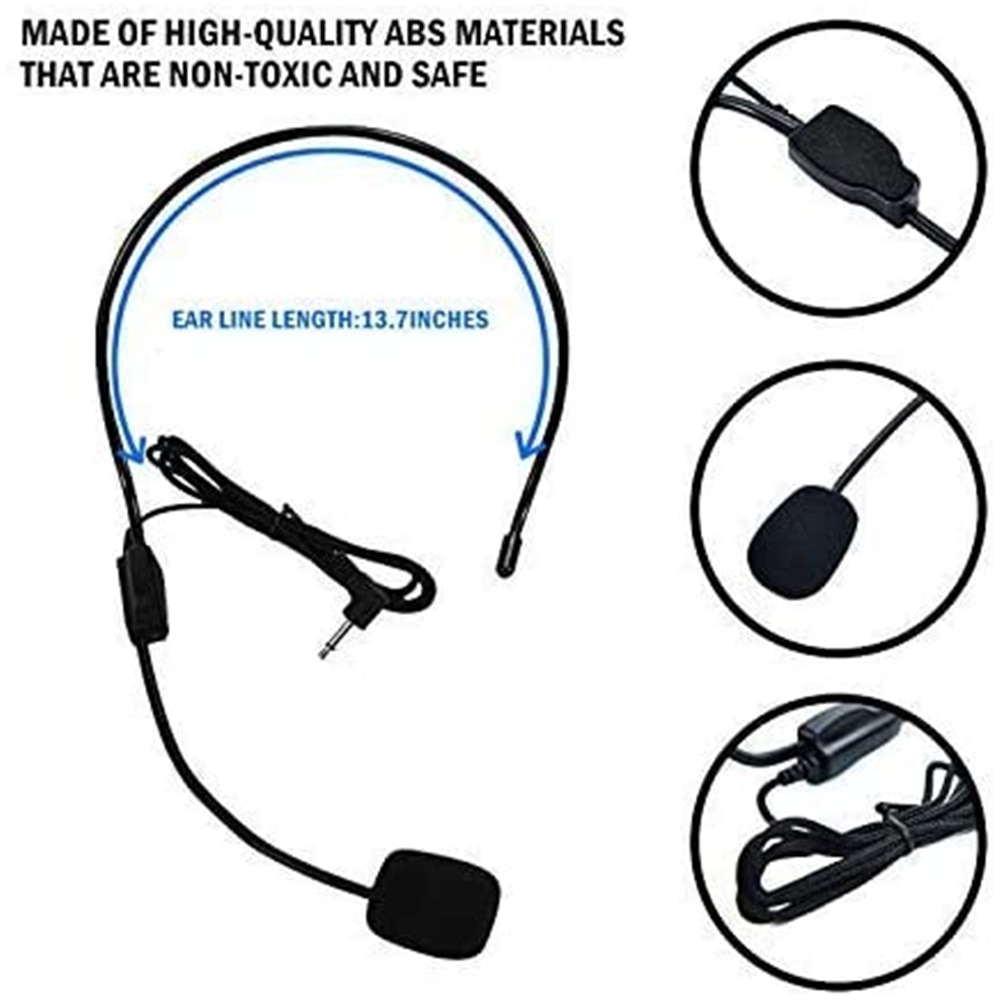 Shidu S8 Flexibele Headset Microfoon Condensator Megafoon Microfoon Voor Draagbare Voice Versterker Luidspreker Conferentie Leraar Speaker