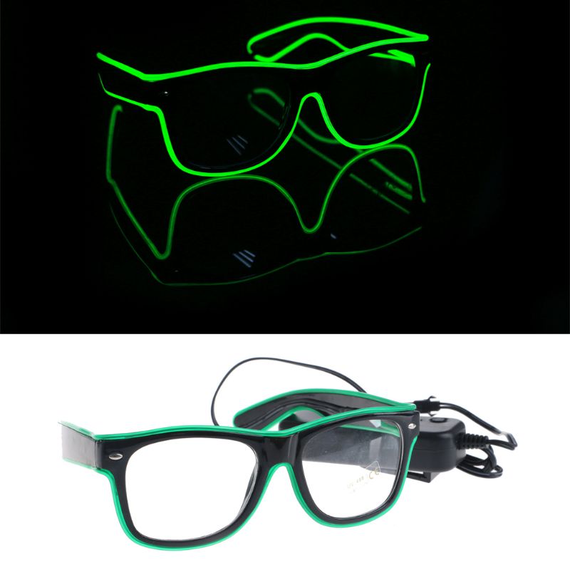 EL Wire Goggles Glow Cool Glasses LED Luminous Sunglasses Party Glasses For Kids Party Club Stage Disco