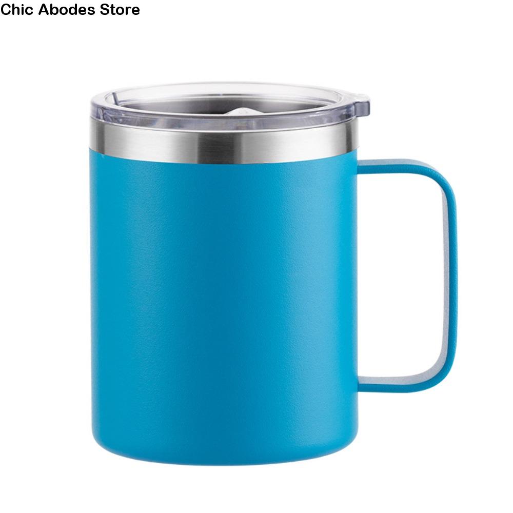 Bouteille d'eau isolée en acier inoxydable, Double couche, Mini tasse sous vide 12oz/14oz, tasse à café antidérapante et anti-fuite, pour le bureau et l'école