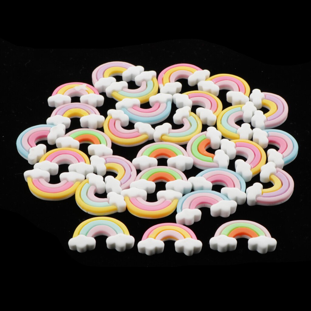 30pcs Miniature DIY Rainbows Craft Micro Landscape Decorations