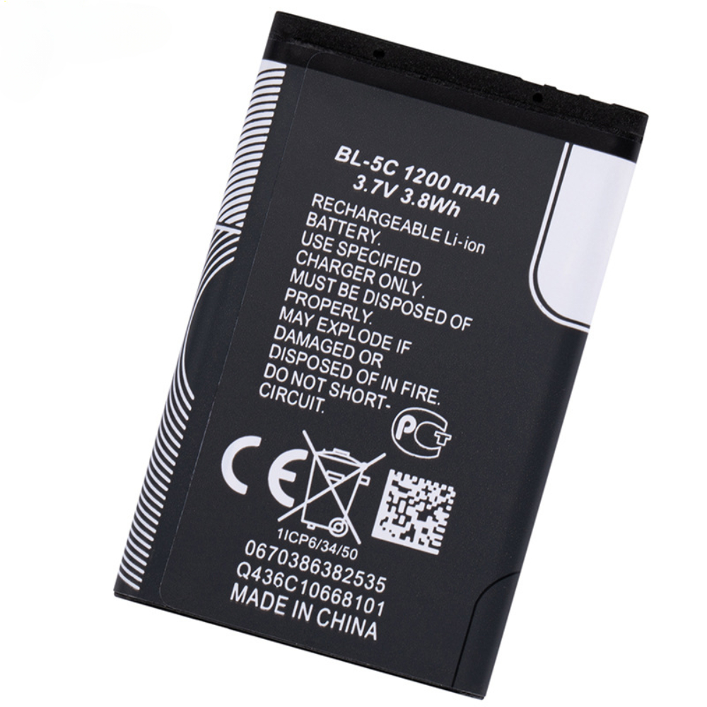 BL-5C Phone Battery BL5C BL 5C Battery for Broadcast Radio / Nokia 2112 2118 2255 2270 2280 2300 2600 2610 3125 3230